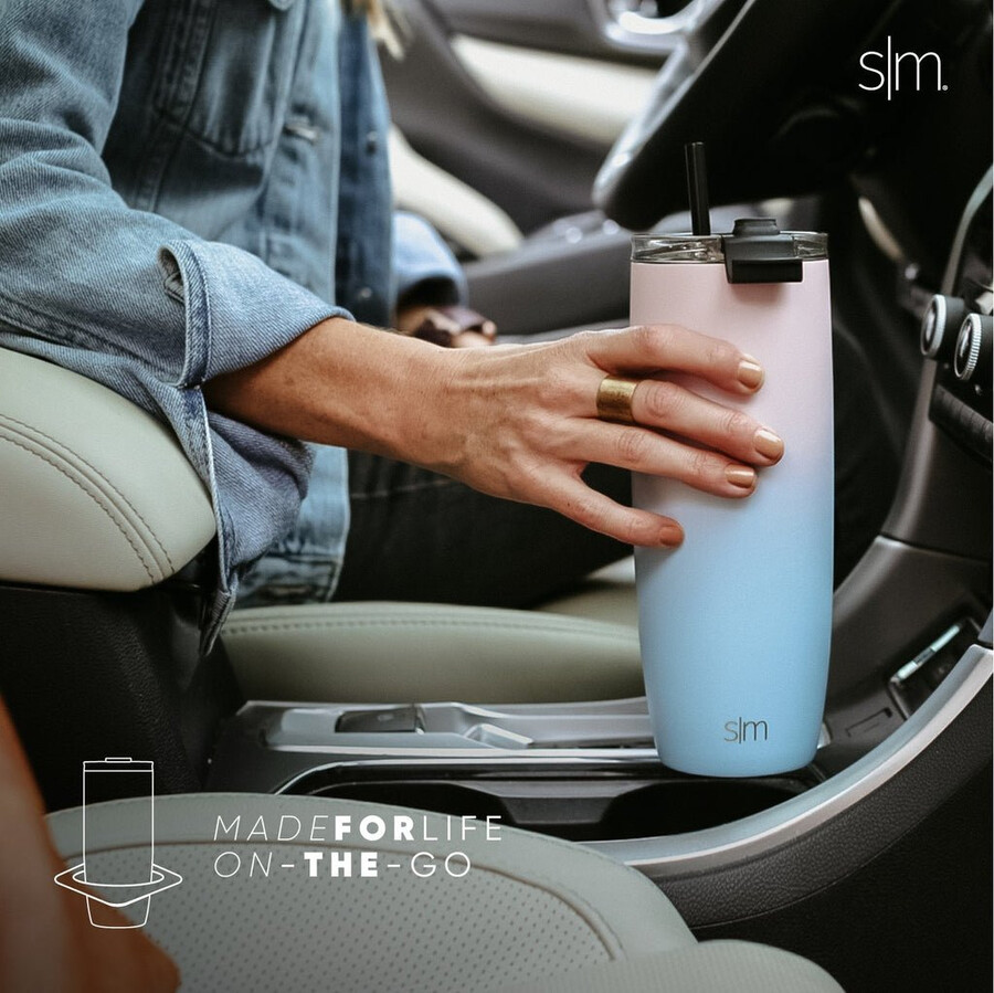 voyager tumbler with clear flip lid amp straw